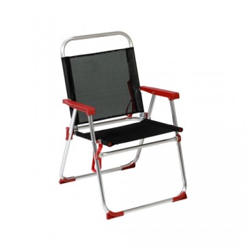 Bigbuy Kids Pludmales krēsls Sarkans Melns Alumīnijs 22 mm (52 x 56 x 80 cm)