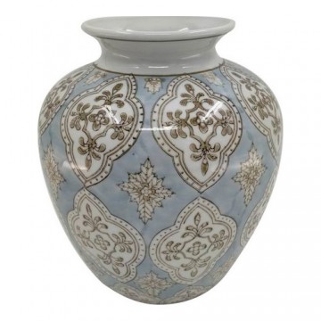 Vāze DKD Home Decor Porcelāns Bēšs Zils Arābija (22 x 22 x 25 cm)