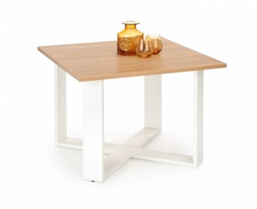 Halmar CROSS, c.table, golden oak / white
