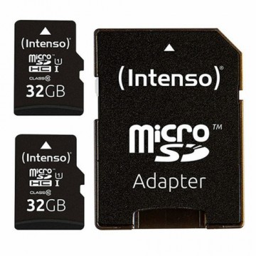 Mikro SD Atmiņas karte ar Adapteri INTENSO 32 GB x 2