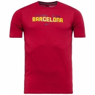 Krekls ar Īsām Piedurknēm Bērniem Nike FC Barcelona Club Sarkans