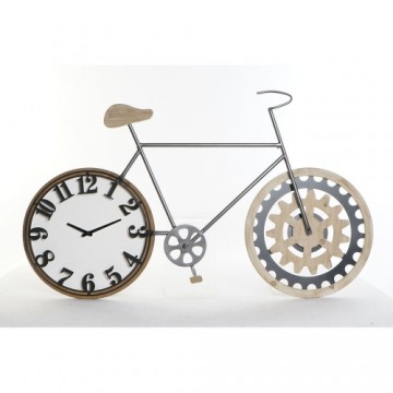 Настенное часы DKD Home Decor Чёрный Велосипед Металл Деревянный MDF (108 x 6.4 x 63.5 cm)