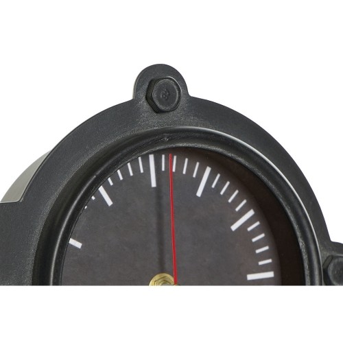 Настольные часы DKD Home Decor Стеклянный Чёрный Позолоченный Железо (38 x 7 x 20 cm) image 2
