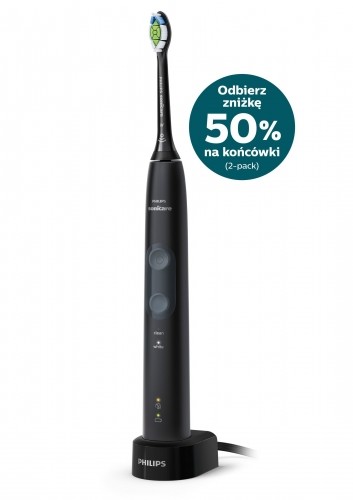 Philips Sonicare HX6830/44 electric toothbrush Adult Sonic toothbrush Black, Grey image 2