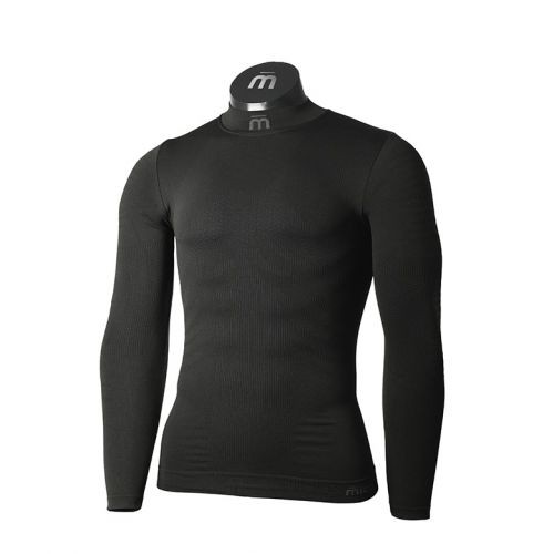 Mico Man Long Sleeves Mock Neck Shirt Extra Dry / Melna / L / XL image 1