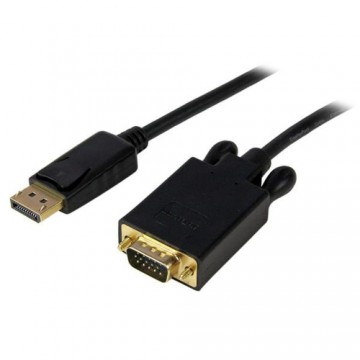 DisplayPort uz DVI Adapteris Startech DP2VGAMM3B           Melns 90 cm 0,9 m