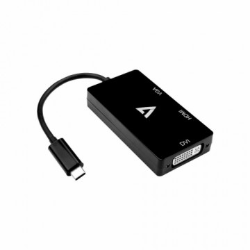 USB C uz HDMI Adapteris V7 V7UC-VGADVIHDMI-BLK  Melns