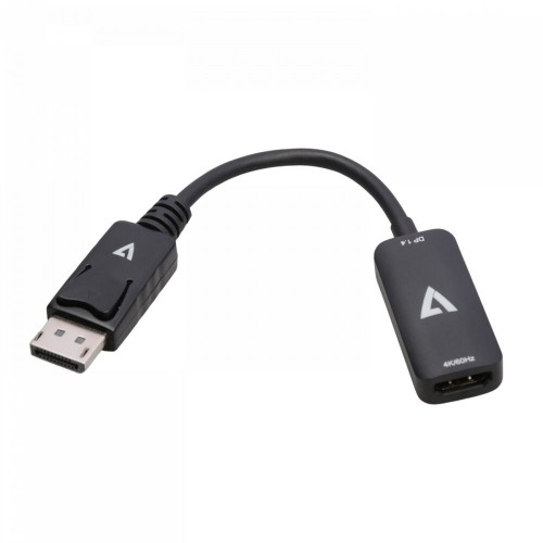 Адаптер для DisplayPort на HDMI V7 V7DPHDMIACTV         Чёрный 4K Ultra HD image 1