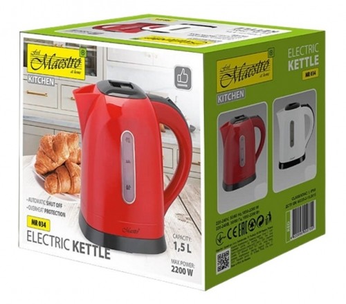 MAESTRO electric kettle 1,5 l MR-034-RED image 3