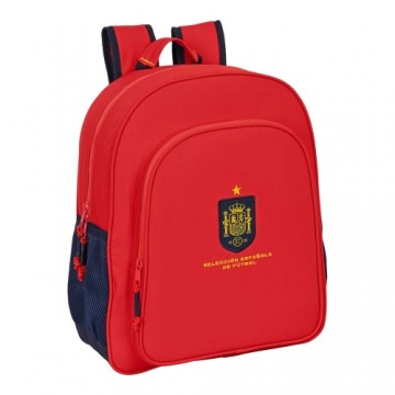 Real FederaciÓn EspaÑola De FÚtbol Школьный рюкзак RFEF Красный Синий (32 x 38 x 12 cm)