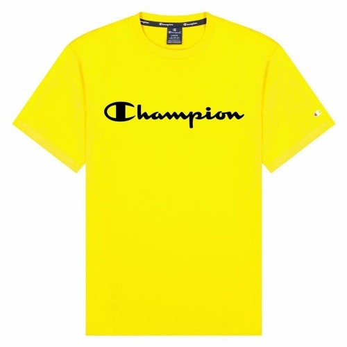 Krekls ar Īsām Piedurknēm Champion Crewneck M Dzeltens image 1