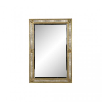 Sienas spogulis DKD Home Decor Metāls Gaišs Varš (61 x 2 x 91 cm)