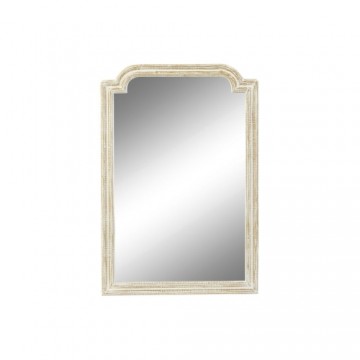 Sienas spogulis DKD Home Decor spogulis Balts Mango koks (60 x 2 x 90 cm)