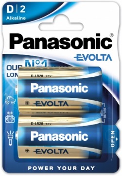 Panasonic Batteries Panasonic Evolta baterija LR20EGE/2B