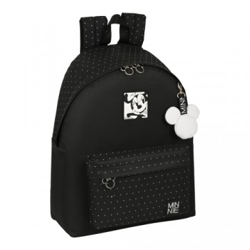 Школьный рюкзак Minnie Mouse Topitos Чёрный (33 x 42 x 15 cm)