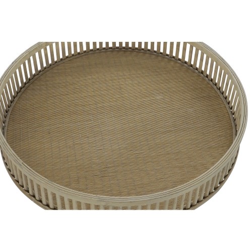 Mazs galdiņš DKD Home Decor Rotangpalma Bambuss (61.5 x 61.5 x 61 cm) (2 pcs) (50 x 50 x 51 cm) image 2
