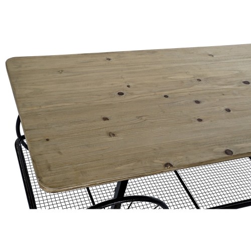 Mazs galdiņš DKD Home Decor Egle Melns Metāls PVC (112 x 54 x 52 cm) image 2