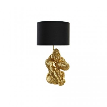 Galda lampa DKD Home Decor Melns Bronza Poliesters Sveķi Gorilla (20 x 20 x 42 cm)