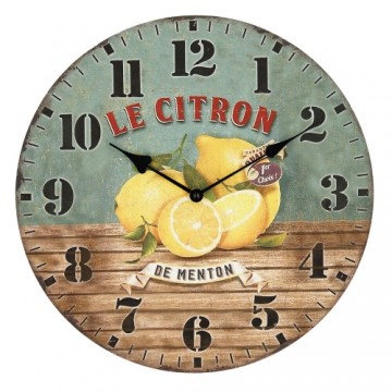 Sienas pulkstenis Quid Le Citron Koks (34 cm)