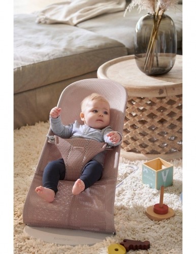 Babybjorn BABYBJÖRN šūpuļkrēsls BLISS Mesh, dusty pink, 006108 image 2