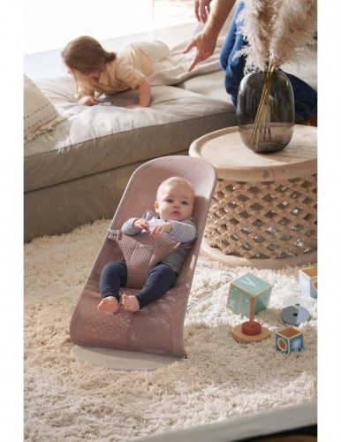 Babybjorn BABYBJÖRN šūpuļkrēsls BLISS Mesh, dusty pink, 006108 image 4