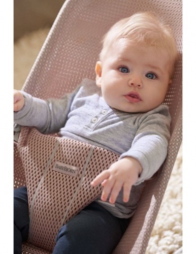 Babybjorn BABYBJÖRN šūpuļkrēsls BLISS Mesh, dusty pink, 006108 image 5