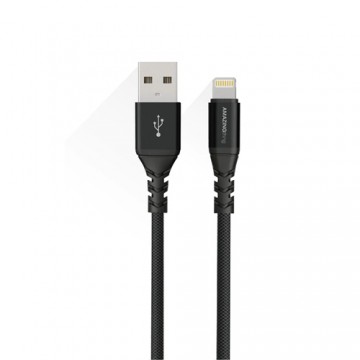 Amazingthing Premium MFI certifield Cable USB - Lightning (black, 3m)