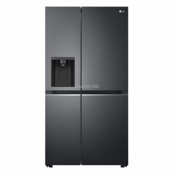 LG Refrigerator GSLV71MCLE Energy efficiency class E, Free standing, Side by side, Height 179 cm, No Frost system, Fridge net capacity 416 L, Freezer net capacity 219 L, 36 dB, Matte Black