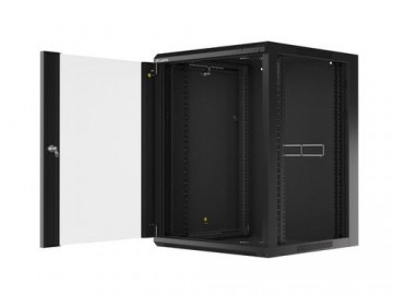 Lanberg WFFA-5615-10B rack cabinet 15U Wall mounted rack Black