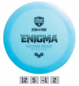 Discgolf DISCMANIA Distance Driver NEO ENIGMA Evolution Blue 12/5/-1/2