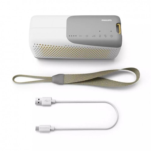PHILIPS Bluetooth skaļrunis ar iebūvētu mikrofonu, D45mm,  balts - TAS4807W/00 image 2