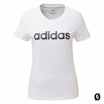 Sieviešu Krekls ar Īsām Piedurknēm Adidas W E LIIN SLIM T DU0629 Balts