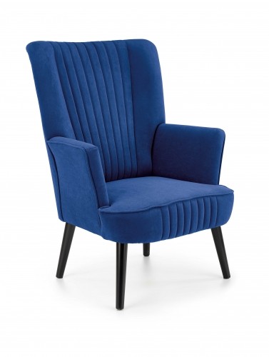 Halmar DELGADO chair color: dark blue image 1