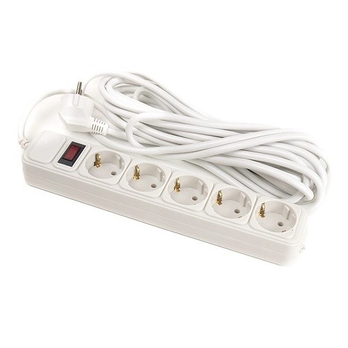 EXD Extension cord 7m, 5 sockets, with switch image 1