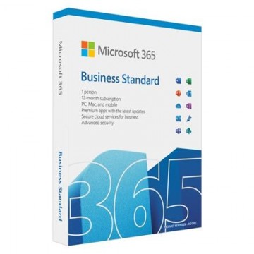 Microsoft 365 Business Standard Retail  KLQ-00650 EuroZone Subscription, English, Medialess box P8