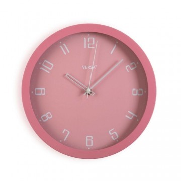 Bigbuy Home Sienas pulkstenis Rozā polipropilēns (4,3 x 30 x 30 cm)