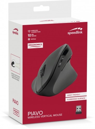 Speedlink wireless mouse Piavo Ergonomic Vertical (SL-630019-RRBK) image 4