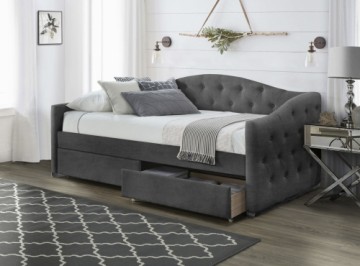 Halmar ALOHA bed with drawers, color: grey