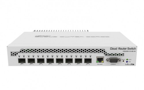 Mikrotik CRS309-1G-8S+ Managed Gigabit Ethernet (10/100/1000) Power over Ethernet (PoE) White image 1