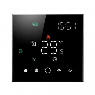 Hismart TUYA Programmable Thermostat WiFi, black