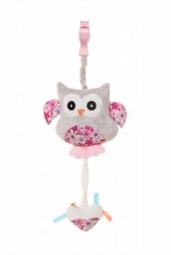 Muzikālā rotaļlieta OWL pink 4BABY OP01