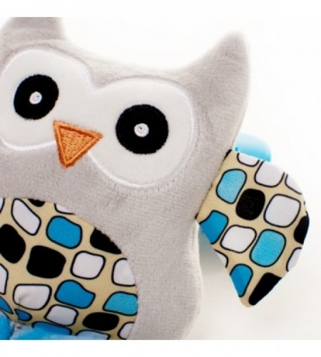 4baby Attīstošā rotaļlieta ar pīkstuli OWL blue OB02 image 3