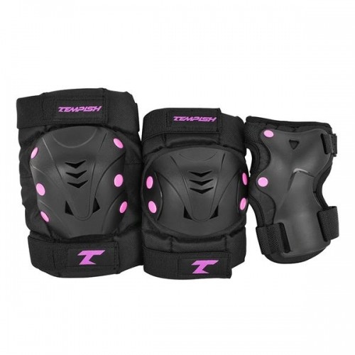 Tempish TAKY set of knee elbows and wrist protectors Pink Size M image 1