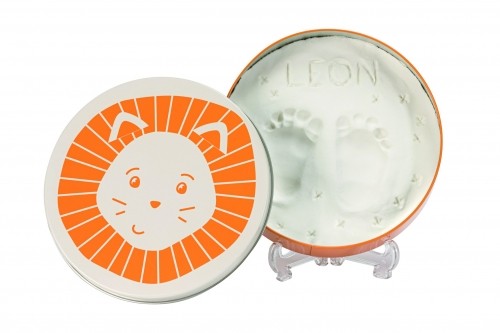 Baby Art Magic Box Round Lion komplekts mazuļa pēdiņu vai rociņu nospieduma izveidošanai - 3601091090 image 1