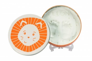 Baby Art Magic Box Round Lion komplekts mazuļa pēdiņu vai rociņu nospieduma izveidošanai - 3601091090