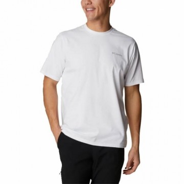 Vīriešu Krekls ar Īsām Piedurknēm Columbia Sun Trek Balts