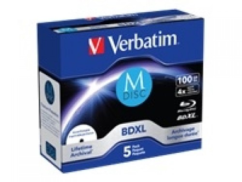 VERBATIM BluRay M-DISC BD-R 100GB 5pc image 1
