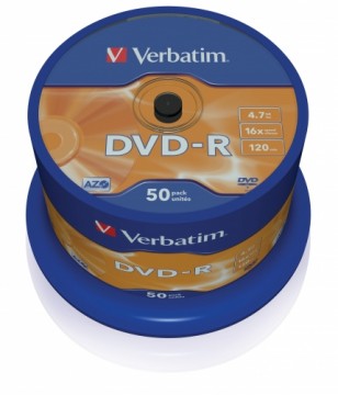 VERBATIM 50x DVD-R 4.7GB 16x SP