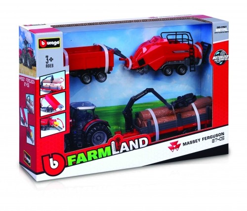 BBURAGO 10cm lauksaimniecības traktors, assort., 18-31668 image 3