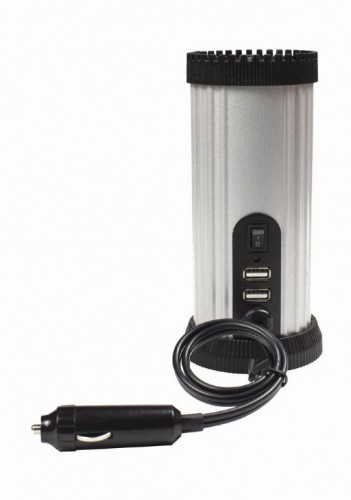 Energenie Gembird EG-PWC150-01 power adapter/inverter Auto 150 W Black, Grey image 3